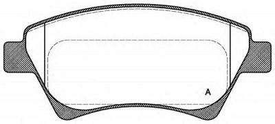 OPEN PARTS bpa097600 -  Комплект тормозных колодок, дисковый тормоз